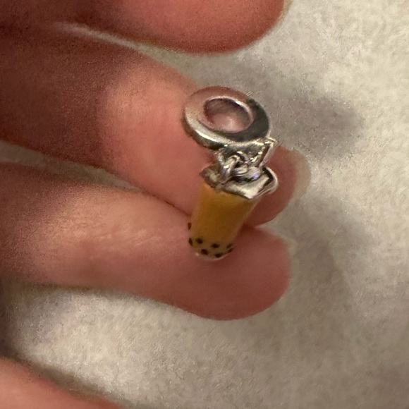NWOT Bobba Tea Silver Pandora Fit Charm - Picture 9 of 10